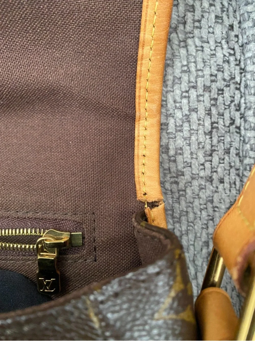 Louis Vuitton Brown Monogram Saddle Crossbody with Tan Trim - Picture 10 of 12